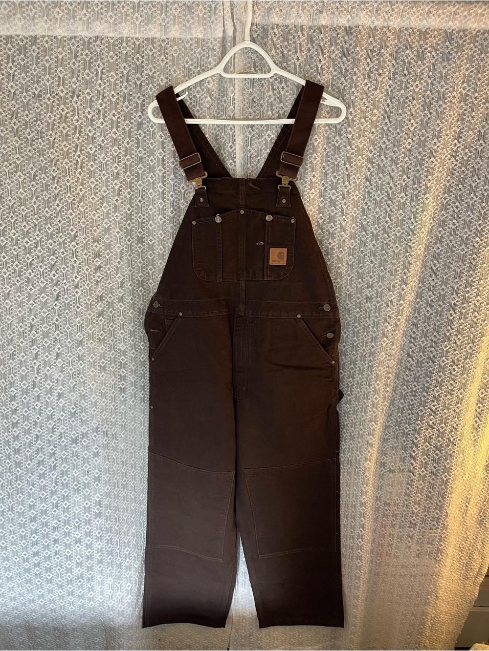 NWT Vintage Carhartt R06 DK8 Duck Bib Overalls 38x30